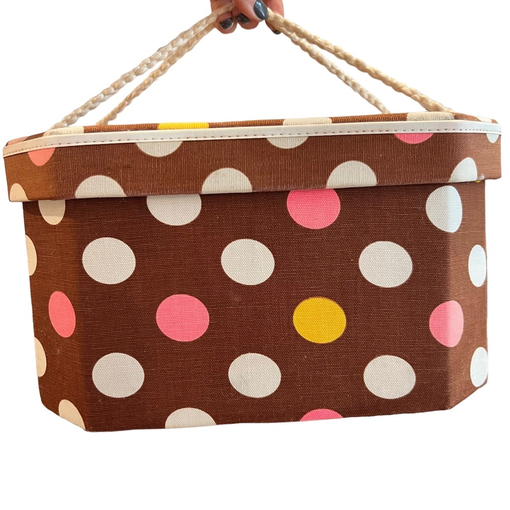 Vintage 60s Polkadot Sewing Box